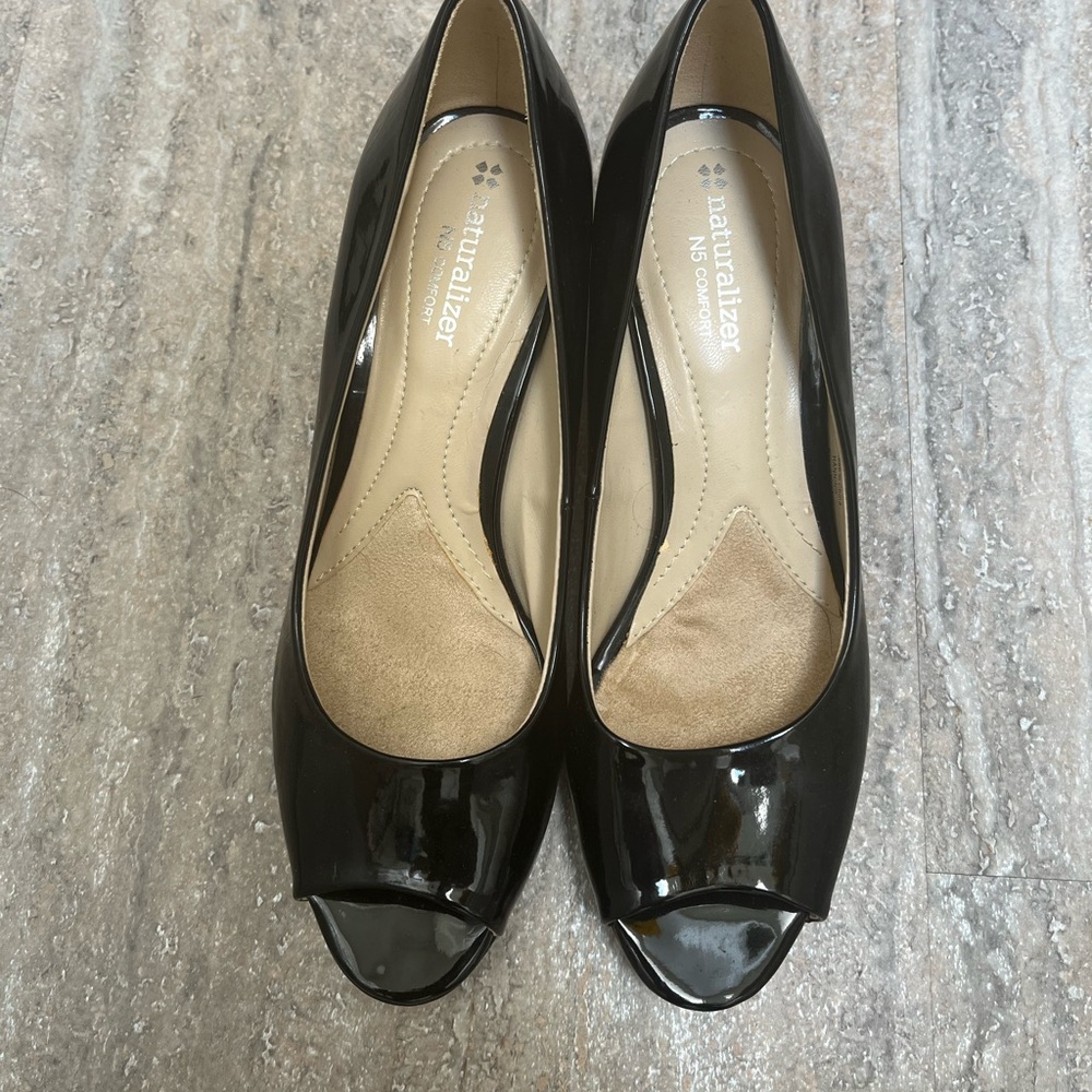 Naturalizer Black Patent Leather Heels